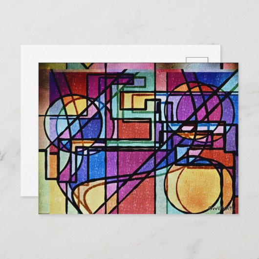 動揺した ポストカード (正面/裏面)