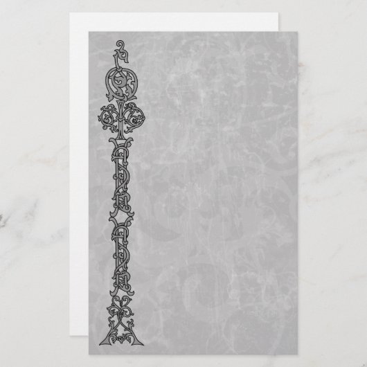 動揺してでグランジな優雅のゴシック様式文房具 便箋 (正面/裏面)