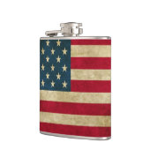動揺してでグランジな米国旗 フラスク (左)