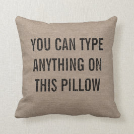 動揺してでパーソナライズなバーラップ クッション