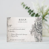 動揺してでビクトリアンなヴィンテージの入れ墨はRSVP上がりました 出欠カード (スタンド正面)