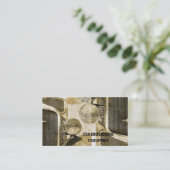 動揺してで初期ので素朴な国の古い農場のトラック 名刺 (スタンド正面)