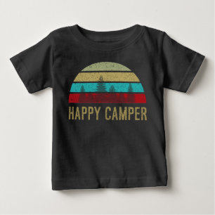 動揺してなご機嫌な人のワイシャツのレトロ ベビーTシャツ