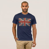 動揺してなイギリスの旗 Tシャツ (正面フル)