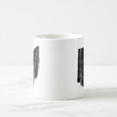 動揺してなオハイオ州の州の輪郭 コーヒーマグカップ (中央)