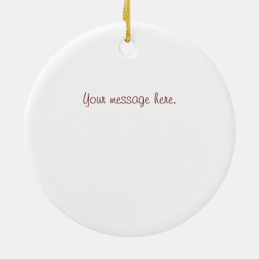 動揺してなカナダの旗 セラミックオーナメント (裏面)