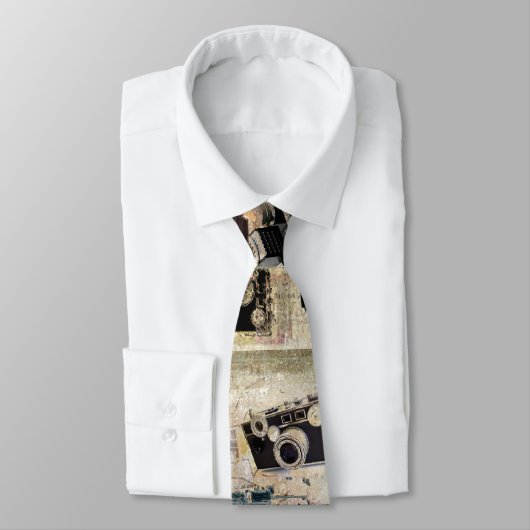 動揺してなカメラマンの写真撮影のレトロのカメラ ネクタイ (タイ)