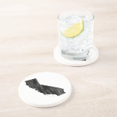 動揺してなカリフォルニア州の輪郭 コースター (側面)