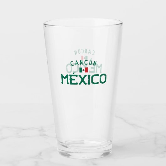 動揺してなカンクンメキシコ タンブラーグラス (正面)