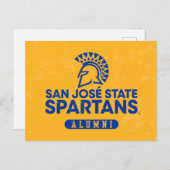 動揺してなサンノゼの国家Spartans インビテーションポストカード (正面/裏面)