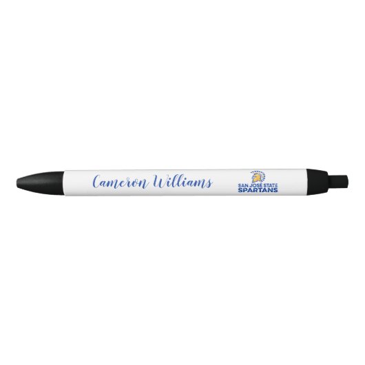 動揺してなサンノゼの州のSpartansのロゴWordmark 黒ボールペン (正面)