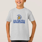 動揺してなサンノゼの州のSpartansのロゴWordmark Tシャツ (正面)