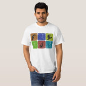 動揺してなスノーボードのTシャツ Tシャツ (正面フル)
