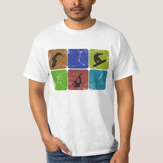動揺してなスノーボードのTシャツ Tシャツ (正面)