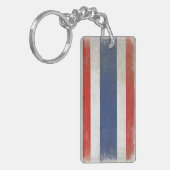 動揺してなタイFlaとの両面のKeychain キーホルダー (正面左)