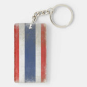 動揺してなタイFlaとの両面のKeychain キーホルダー (裏面)
