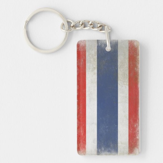 動揺してなタイFlaとの両面のKeychain キーホルダー (正面)