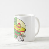 動揺してなチビ（小さくかわいく書いた感じ）のソンブレロ コーヒーマグカップ (正面右)