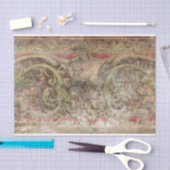 動揺してなデザインのパネルのティッシュペーパー 薄葉紙 (クラフト)