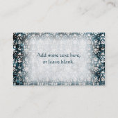 動揺してなデニムのダマスク織 名刺 (裏面)