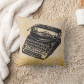 動揺してなデラックスなヴィンテージの無雑音タイプライター クッション (ブランケット)