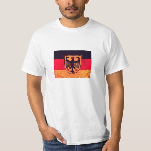 動揺してなドイツの旗 Tシャツ (正面)