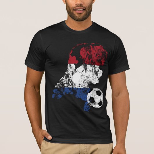 動揺してなネザーランドサッカー Tシャツ (正面)