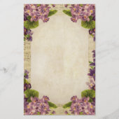 動揺してなバイオレットおよび音楽 便箋 (正面)