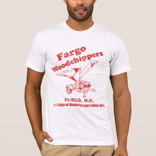動揺してなファーゴWoodChippers Tシャツ (正面)