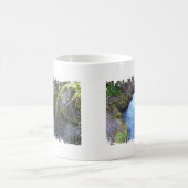 動揺してなボーダー- 2味方された信号器のマグ コーヒーマグカップ (中央)