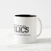 動揺してなボーダー- 2味方された信号器のマグ ツートーンマグカップ (正面右)