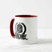 動揺してなボーダー- 2味方された信号器のマグ マグカップ (正面左)