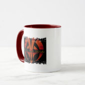 動揺してなボーダー- 2味方された信号器のマグ マグカップ (正面左)