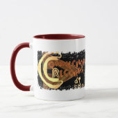 動揺してなボーダー- 2味方された信号器のマグ マグカップ (左)