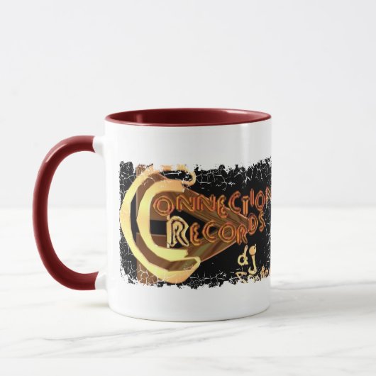 動揺してなボーダー- 2味方された信号器のマグ マグカップ (左)