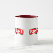 動揺してなボーダー- 2味方された信号器のマグ マグカップ (中央)