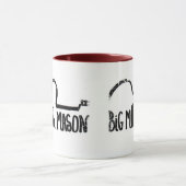 動揺してなボーダー- 2味方された信号器のマグ マグカップ (中央)