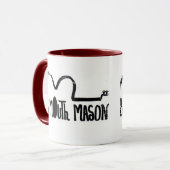 動揺してなボーダー- 2味方された信号器のマグ マグカップ (正面左)