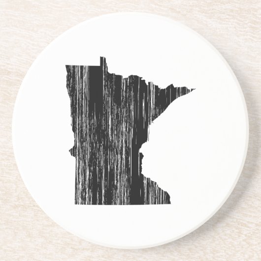 動揺してなミネソタの州の輪郭 コースター (正面)