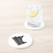 動揺してなミネソタの州の輪郭 コースター (側面)