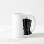 動揺してなミネソタの州の輪郭 コーヒーマグカップ (正面右)