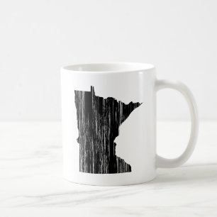 動揺してなミネソタの州の輪郭 コーヒーマグカップ