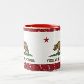 動揺してなヨセミテカリフォルニア共和国 ツートーンマグカップ (中央)