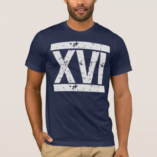 動揺してなローマ数字の第16誕生日のティー Tシャツ