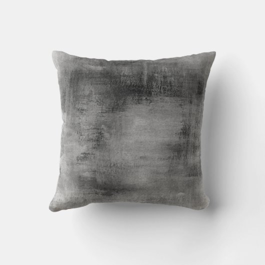 動揺してなヴィンテージの黒の灰色の汚いパステル クッション (裏面)