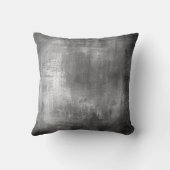 動揺してなヴィンテージの黒の灰色の汚いパステル クッション (裏面)