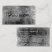 動揺してなヴィンテージの黒の灰色の汚いパステル 名刺 (正面/裏面)