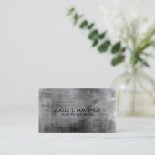 動揺してなヴィンテージの黒の灰色の汚いパステル 名刺 (スタンド正面)