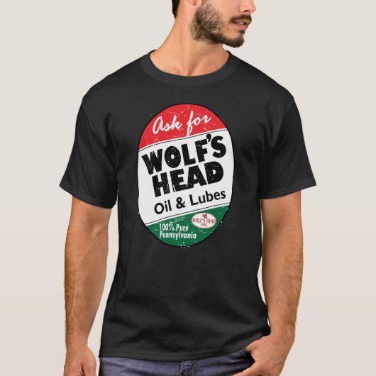 動揺してなヴィンテージはヘッド印をWolfs Tシャツ (正面)