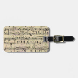 動揺してなヴィンテージ音楽荷物のラベル ラゲッジタグ